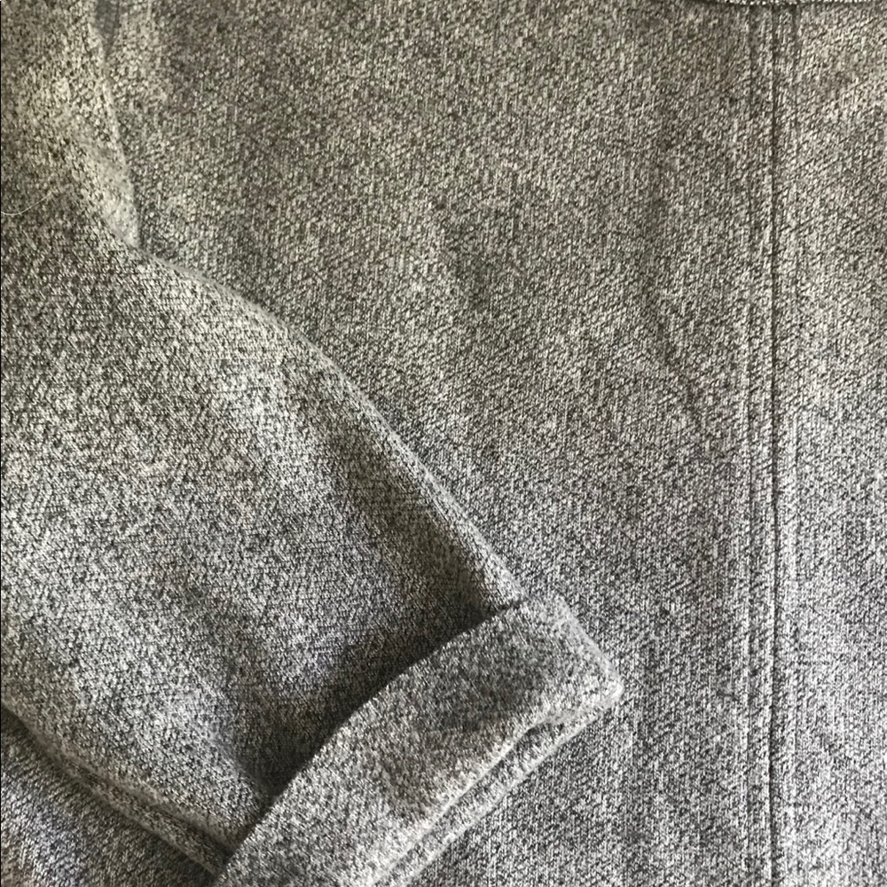 Zara raw edge sweatshirt dress
